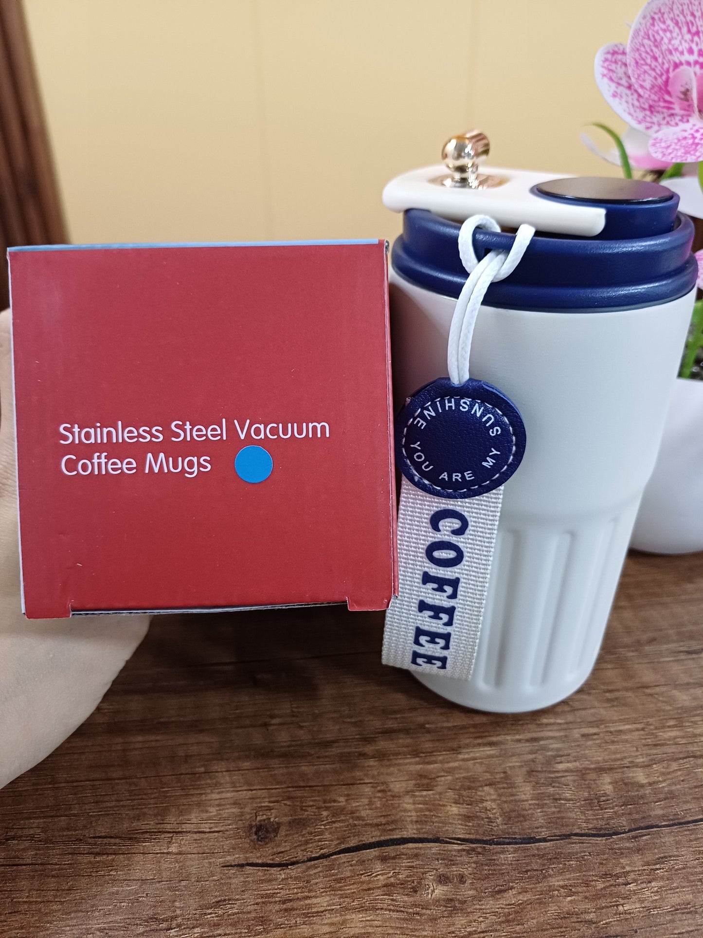 Termo de café inteligente con pantalla LED